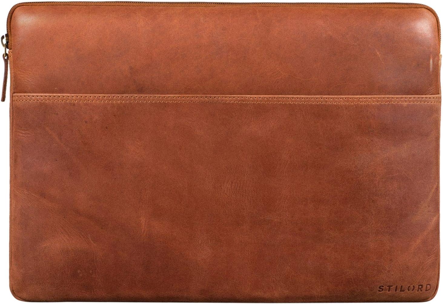 STILORD "Murphy" Laptop Sleeve 15.6 inch Leather Vintage Case Cover for MacBook 16 inch and 15 inch Notebook Document Folder Organizer Colour:Andorra - Image 4