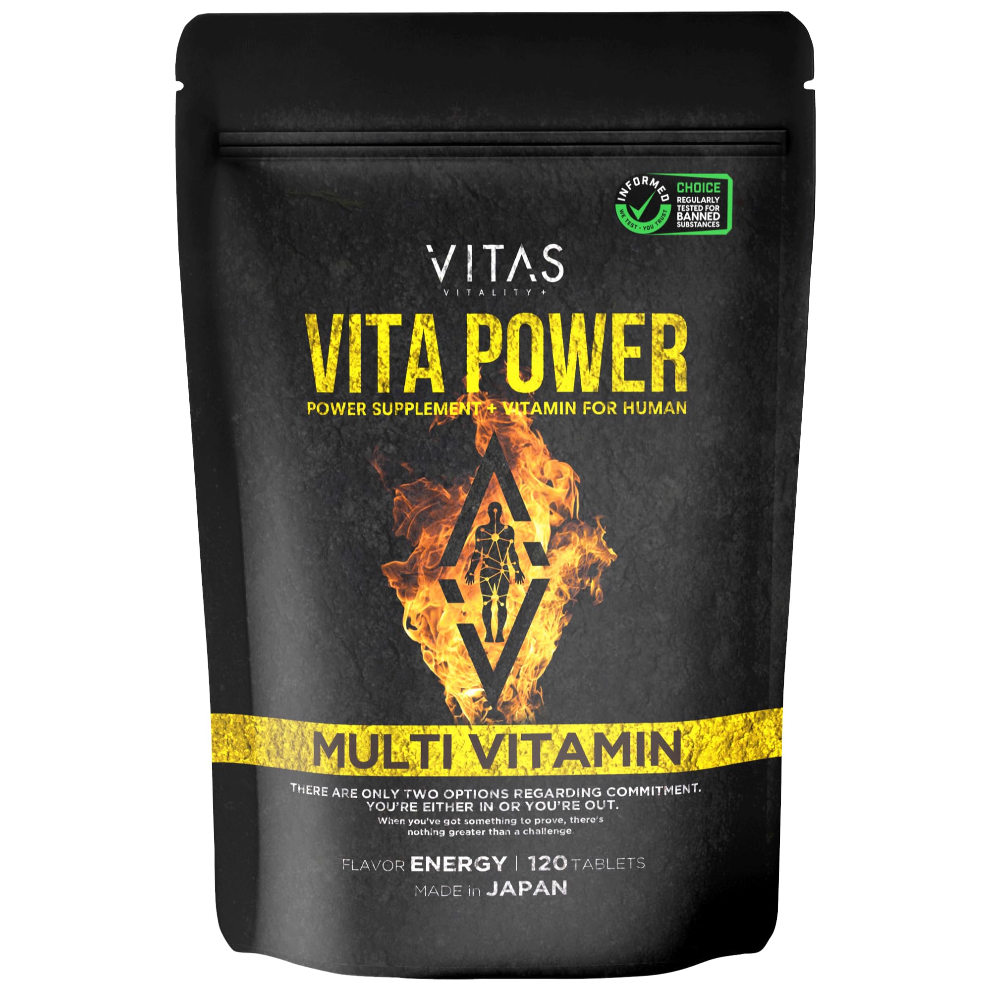 VITAS（バイタス） VITA POWER ビタパワー マカ 亜鉛 マルチビタミン 120粒 30日分