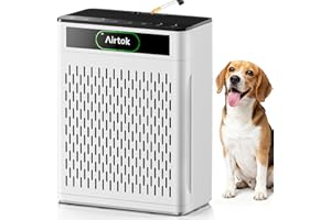 Purificateurs d'air AIRTOK AP3001 - Grande pièce jusqu'à 500 m - Purificateur d'air pour animaux domestiques avec filtre lava