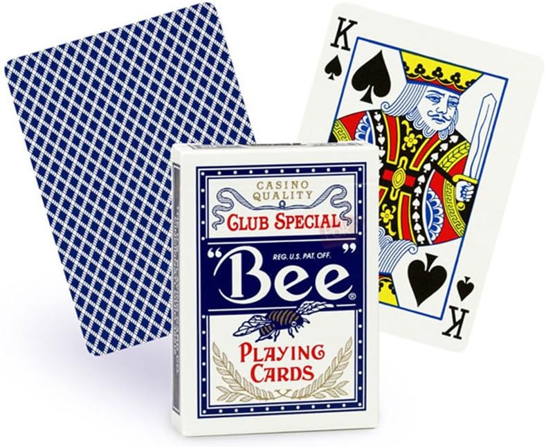 12 decks Bee Club Special Playing Cards Standard Index (6 red & 6 blue ...