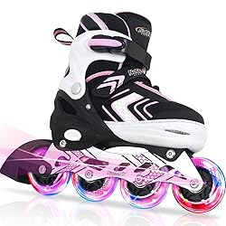 Nattork Roller Skates for Girls with Full Light up