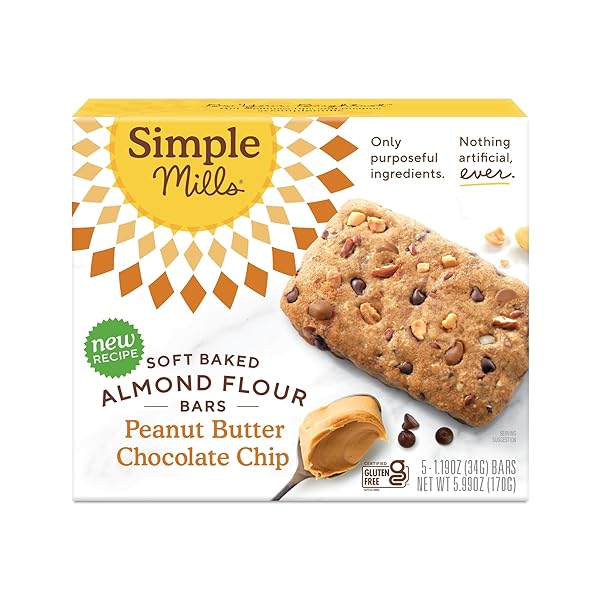 SIMPLE MILLS ALMOND FLOUR SNACK BARS, PEANUT BUTTER...