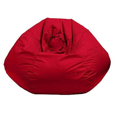 Buy X-Large Red Leather Look Vinyl Bean Bag at Ubuy Australia