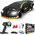 EversaleT RC Drift Remote Control Car 2.4GHz 1/24 4WD 15KM/H High Speed Racing Sport with LED Lights Drifting Tire Toy for Adults Boys Girls Kids Gift 2Pcs Rechargeable Batteries