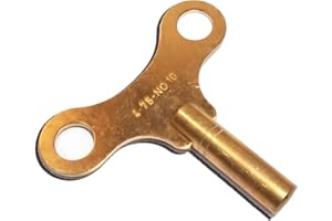 AEspares Key for Clock Winding Mechanical Clock Crank Winder Key Tool Brass Made (Key No. 10-4.75mm I.D.)