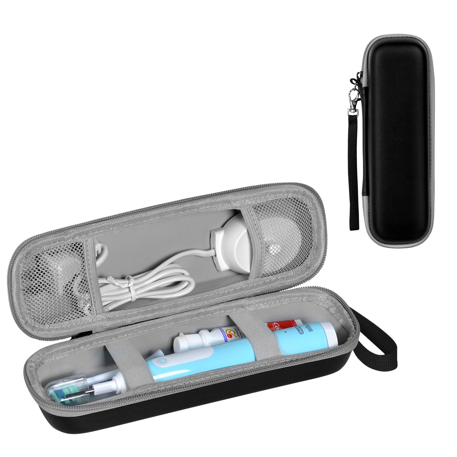 TUNYINSH Travel Case for Phlips Sonicare Electric Toothbrush with Accessories Storage,Portable Hard Protective Storage Bag (Black) — image 1