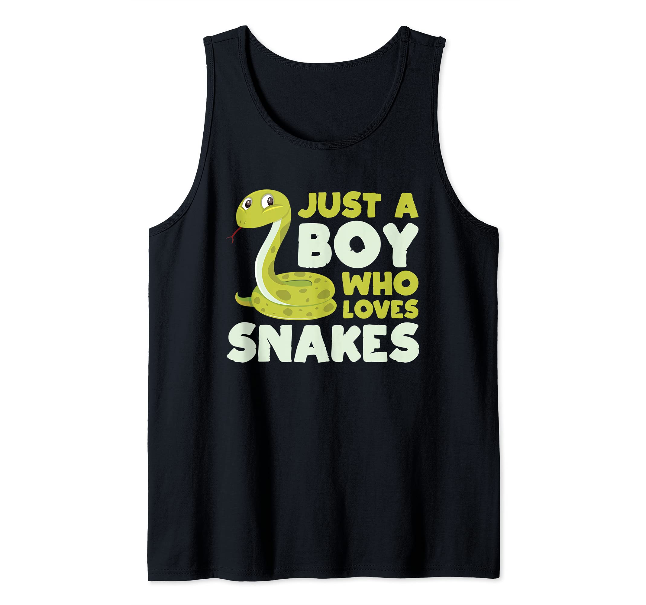 Just a Boy Who Loves Snakes Cute Snake Tank Top
