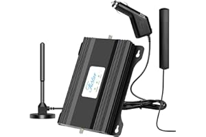 FUSTAR RV Cell Phone Signal Booster for Car RV Truck OTR Vehicle Car Cell Phone Booster RV 5G 4G LTE Band 13, 12, 17 Verizon T Mobile Signal Booster Car AT&T Signal Booster RV Cell Booster Extender for Car