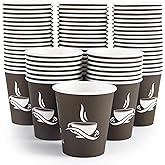 LITOPAK 270 Pack 10 oz Paper Cups, Brown Disposable Hot Coffee Cups for Party, Picnic, Travel, and Events