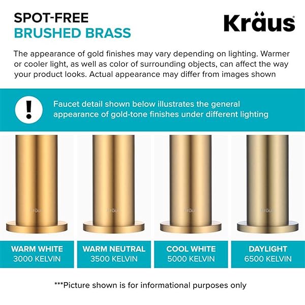 KRAUS OLETTO SINGLE HANDLE PULL DOWN KITCHEN FAUCET IN SPOT-FREE BRUSHED BRASS, KPF-2820BB