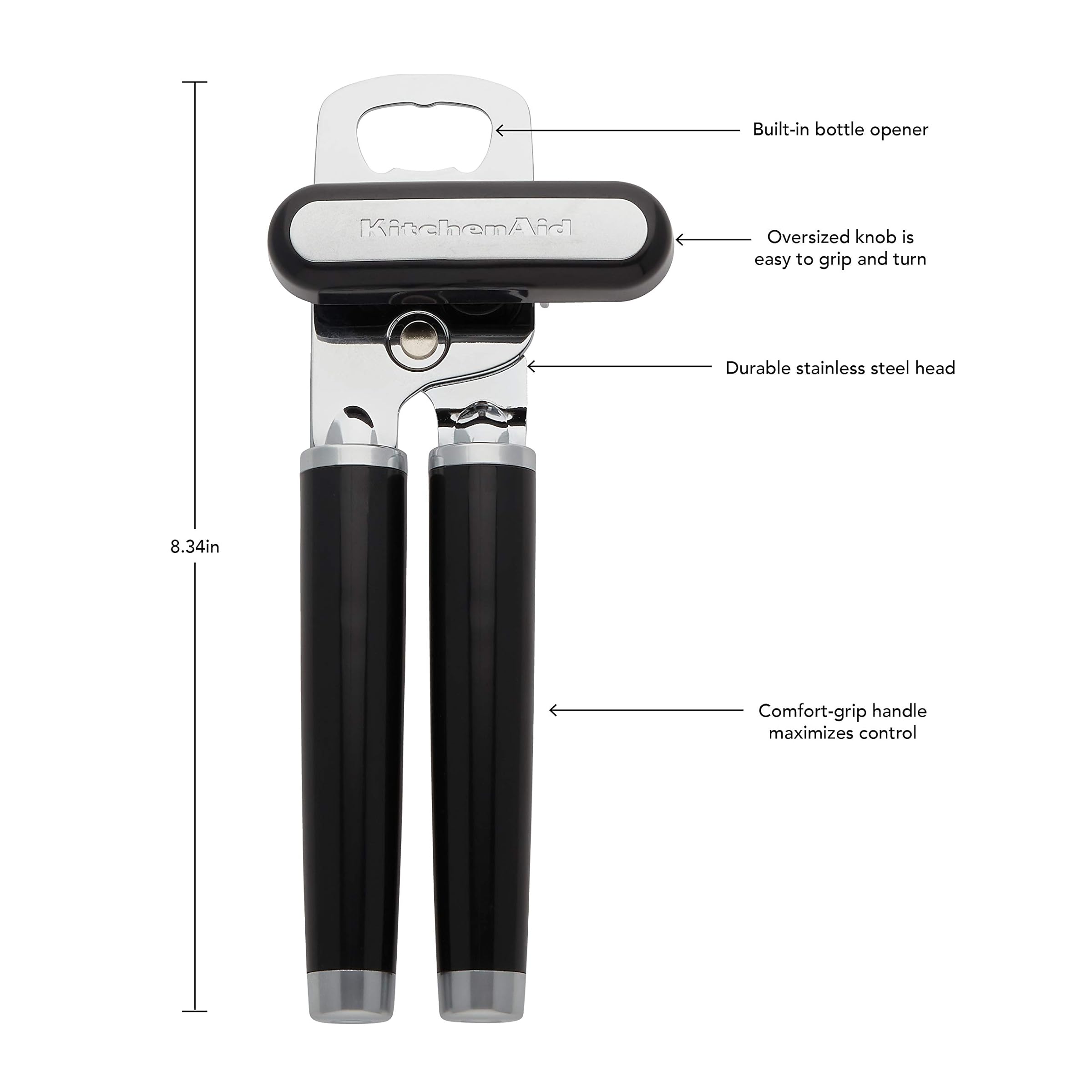 KitchenAid Classic Multi-Function Can Opener Black 2 One Size