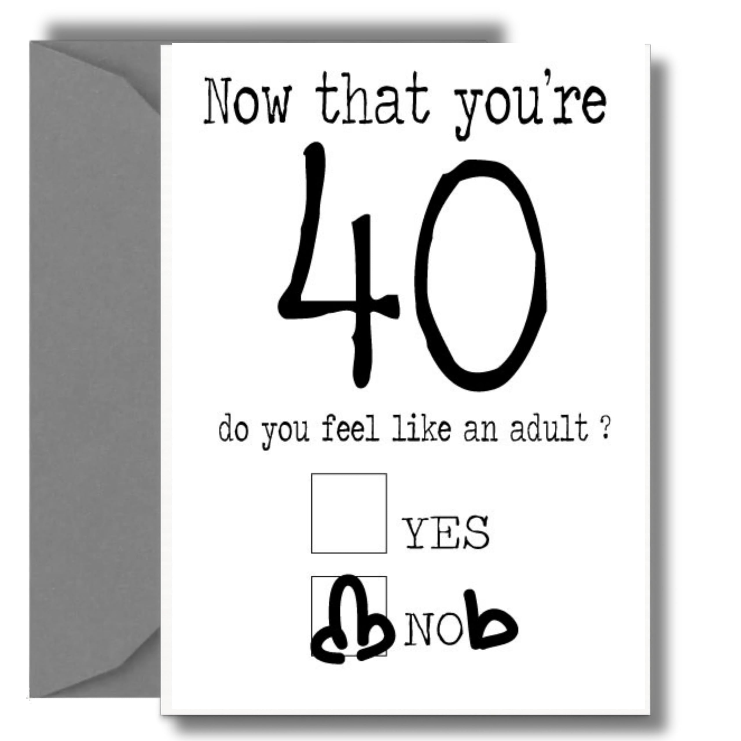 Funny Milestone Birthday Card For Him – 21st, 30th, 40th, 50th, 60th Age Range Collection (40th)