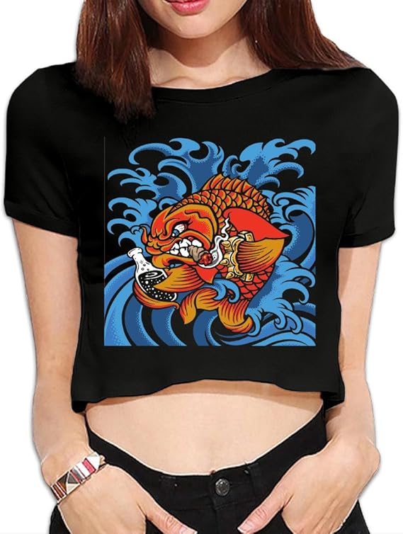 vintage band crop tops