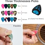 TTCR-II 84 PCS Guitar Accessories Kit with 6 Tuning Pegs 3L3R Strings Picks view 5