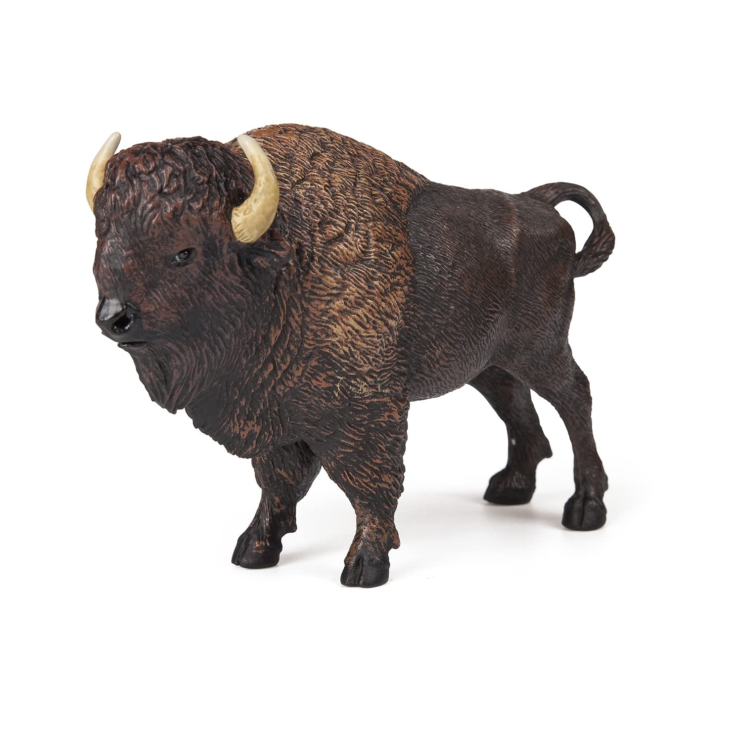 Papo - Large animal figurine - American Bison, Majestic Prairie Animal, Toy for Children from 3 Years - Discover North American Fauna