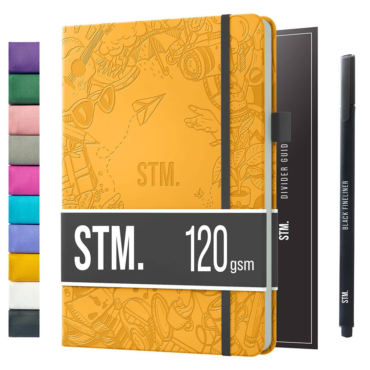 Bullet Dotted Journal Dot Grid Notebook | A5 Daily Journaling Notebooks for Personal Writing, Work, Women | 120gsm Thick Paper, Hard cover, Lay Flat Binding | 5x7 Journals Cuaderno Libretas de apuntes