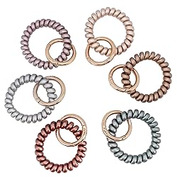 BIHRTC 6 Color Wrist Key Chain Stretch Wristband