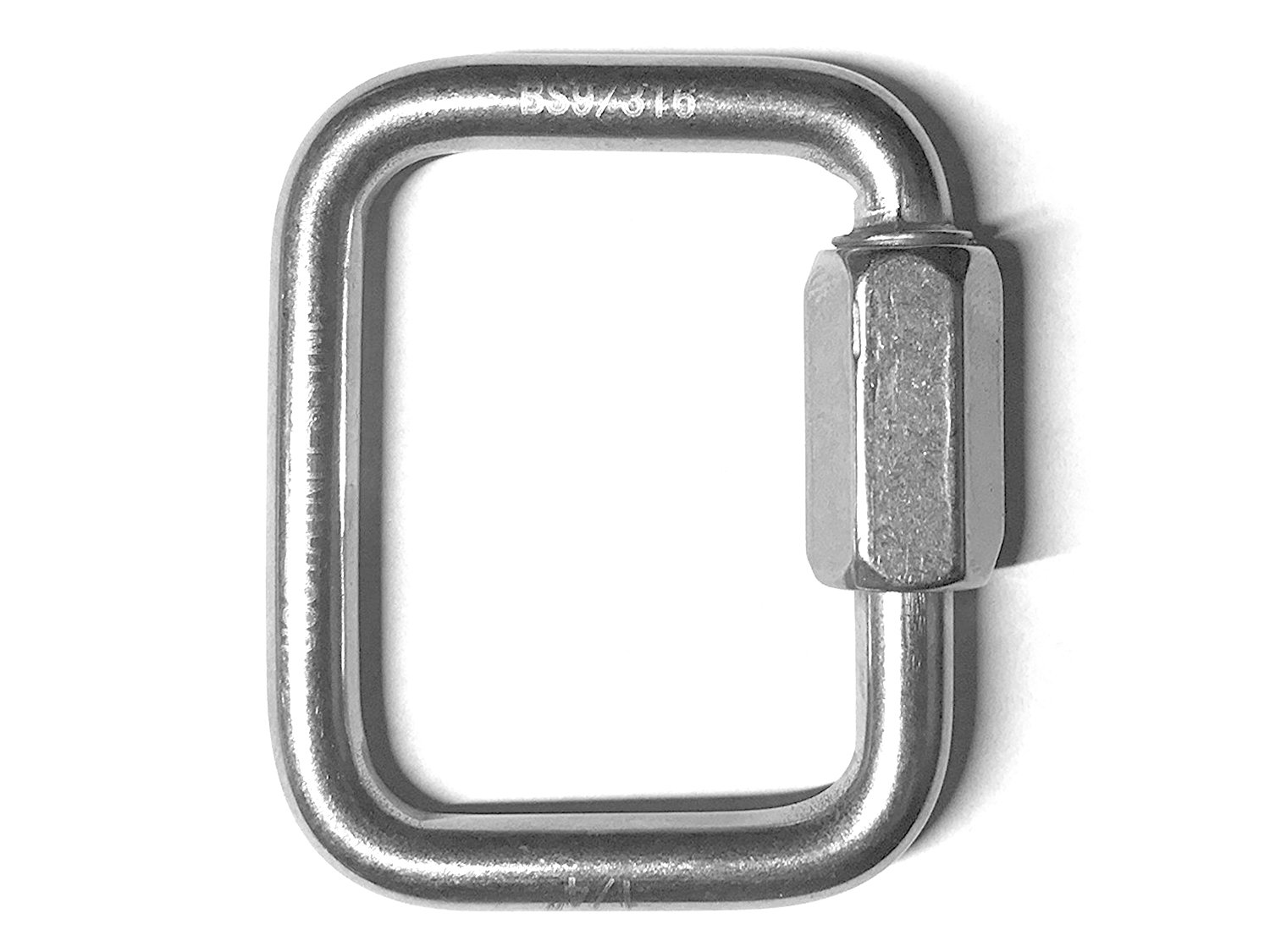 Stainless Steel 316 Square Quick Link 1/4" (6mm) Marine Grade