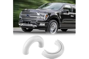 TECHPICCO Tow Hooks Covers for Ford F150 2004-2025 Bronco Base/Big Bend/Outer Banks 2021-2025 Compatible with Toyota Tundra Accessories 2017-2021 (White)