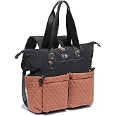 Diaper Tote Bag Totepack Backpack 2 in 1 for Women Multifunctional Large Capacity with Insulated Pockets Travel