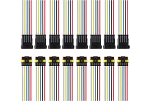 JUZITAO 8Pair 5 Pin Connector Waterproof, Male and Female Way 16 AWG 5 Wire Quick Disconnect Wire Connectors Automotive Electrical Connectors for Car Truck Boat Wire Connection