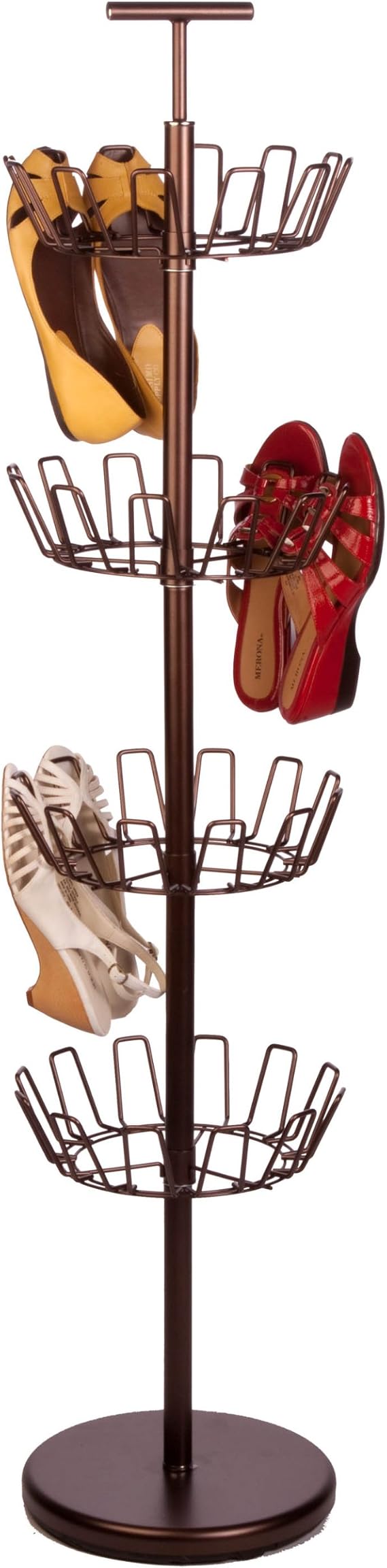 HoneyCanDo SHO02221 Shoe Tree with Spinning Handle