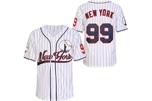 YIMCANLI Stitched New York 99 Baseball Jerseys Shirts Hip Hop Button Down Men's Clothing for Party Xmas Gift