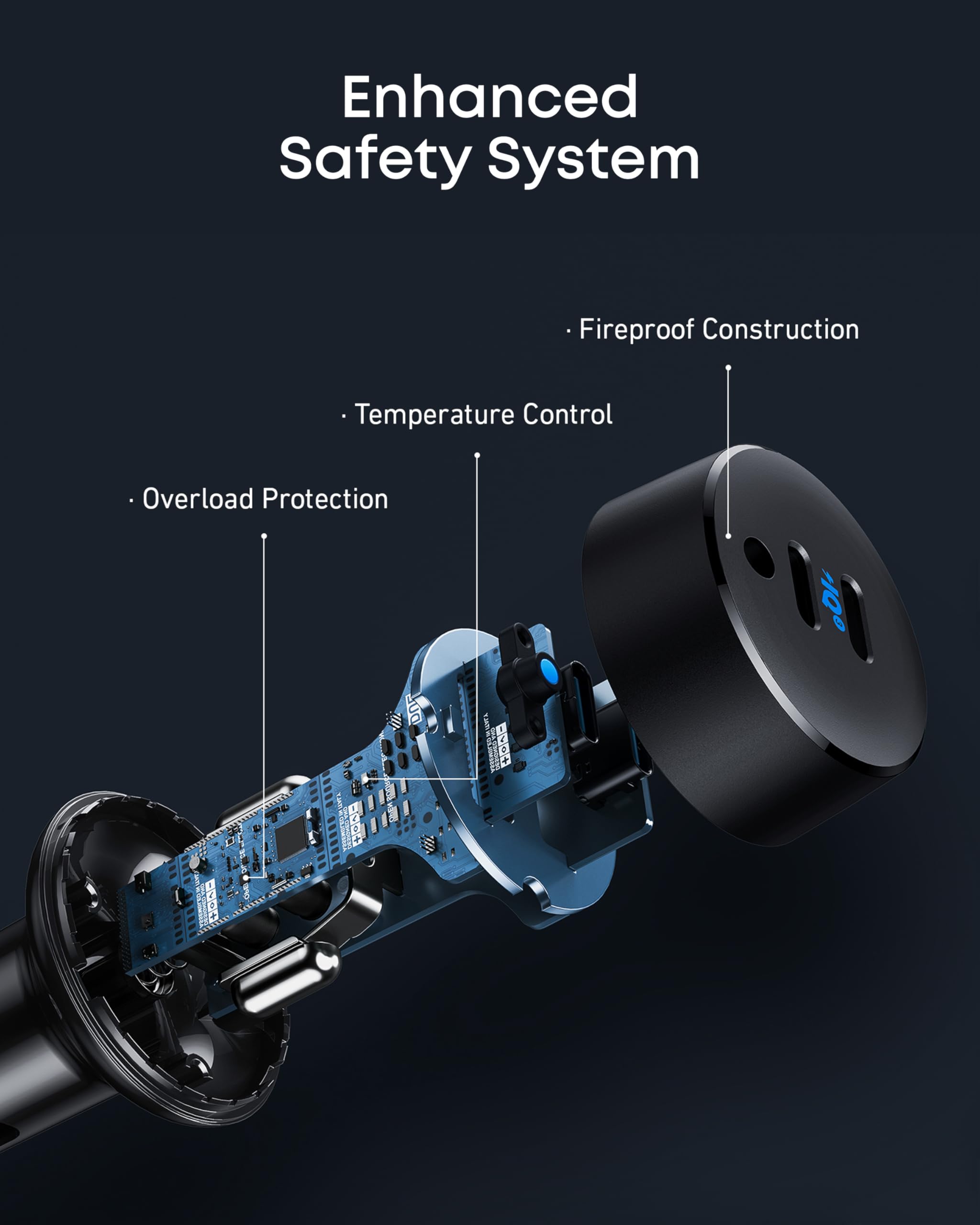 Anker USB C Car Charger, 40W 2-Port PowerIQ 3.0 Type C Adapter, iPhone 17 Car Charger, PowerDrive III Duo with Power Delivery for iPhone 17/17 Pro Max/16/15/14 Series, Galaxy S24/23,AirPods and More