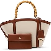 Anne Klein Small Bamboo Handle Tote with Convertible Strap