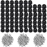 TopPerfekt 120 Pieces Soft Cutting Board Rubber Feet with 304 Stainless Steel Screws, 0.31 x 0.59 (HD), Not Slip, Non Marking, Anti-Skid, Fine Grips for Furniture, Electronics and Appliances