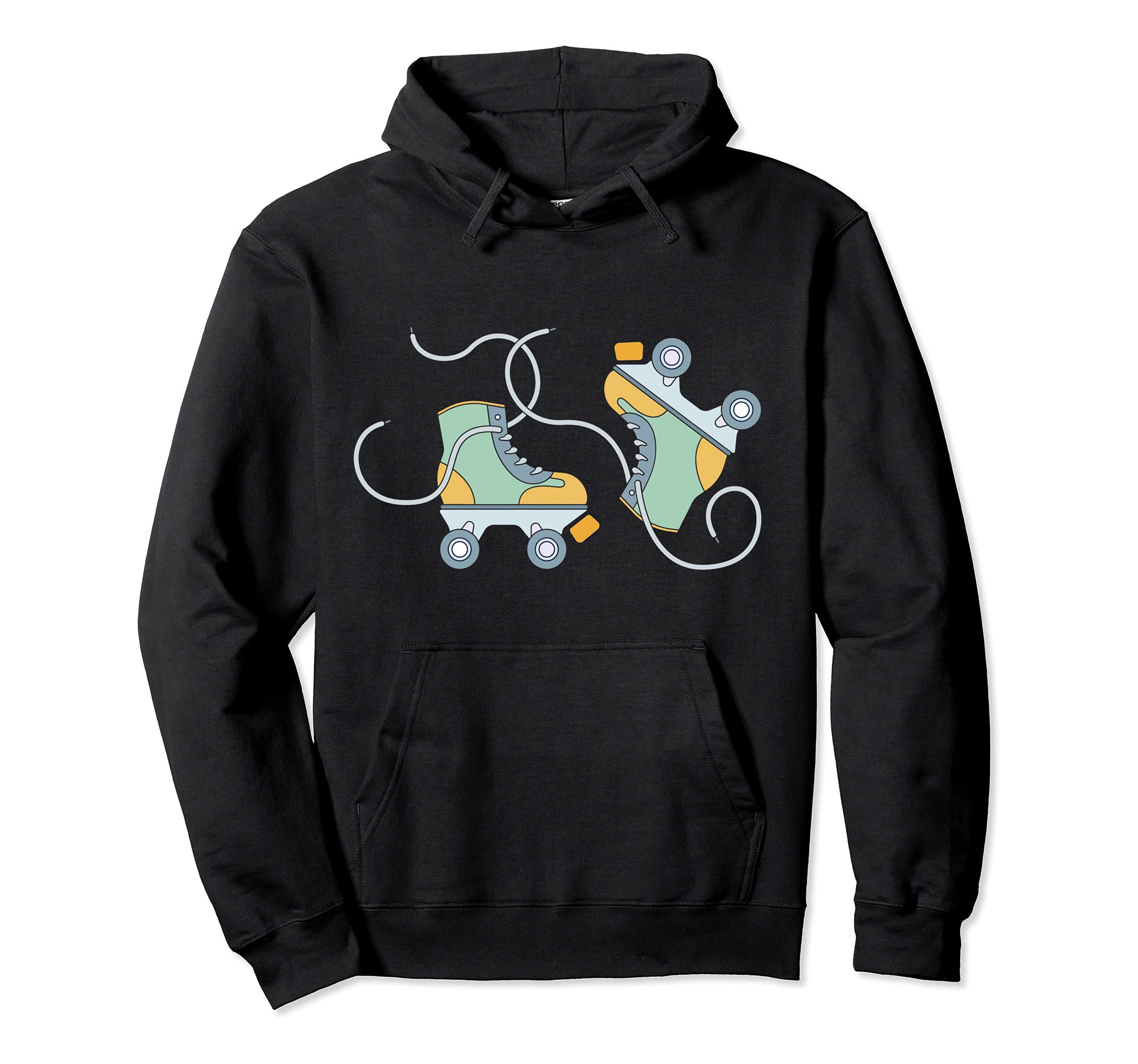 Roller Derby Skates Skate Skateboard Skateboarding Girl Pullover Hoodie