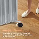 PureMate 2500W Oil Filled Radiator 11 Fin With 3 Heat Settings Timer view 8