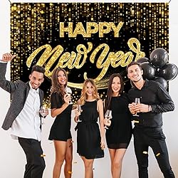 Happy New Year Backdrop-New Years Eve Party