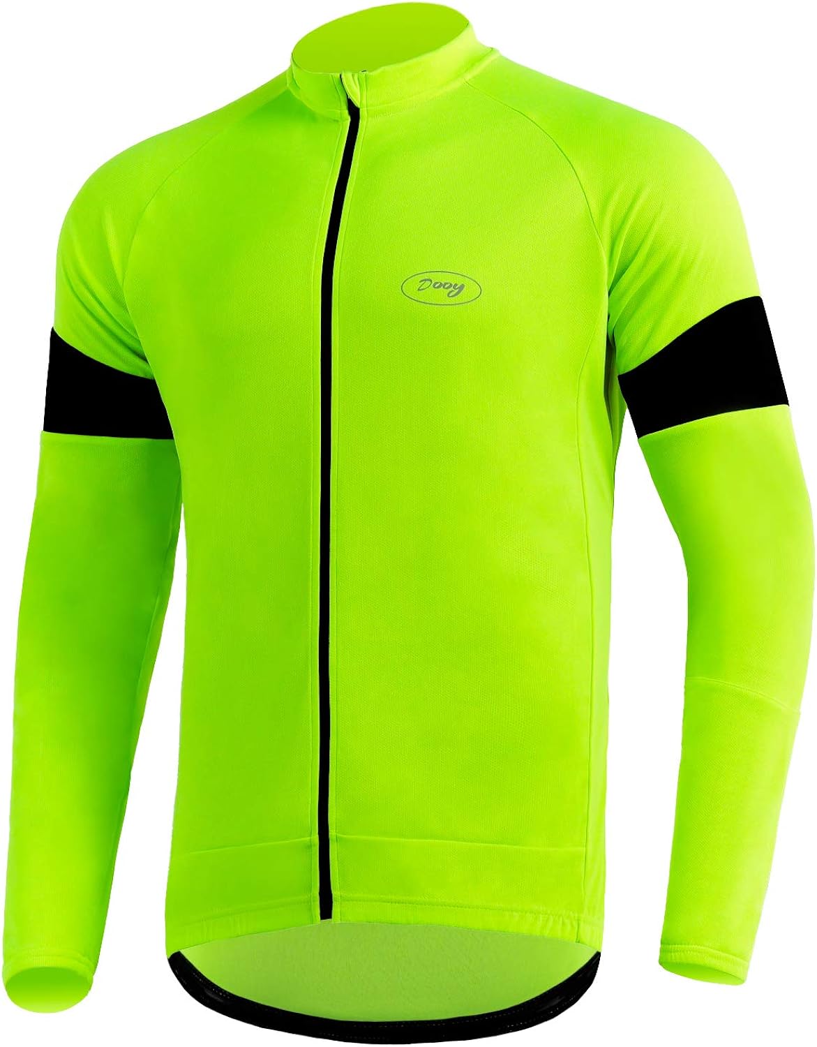 Dooy Men's Cycling Bike Jersey Long Sleeves Full Zipper Biking Shirts with Pockets, Breathable MTB Shirt Basic Series : Sports & Outdoors