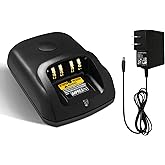 for Motorola XPR3500e Charger, WPLN4226 WPLN4232 PMPN4137A Rapid Charger for Motorola XPR3300e XPR7550e XPR7580e XPR7350e XPR6550 XPR6500 XPR6580 PMNN4409 PMNN4077 (NO-IMPRES)
