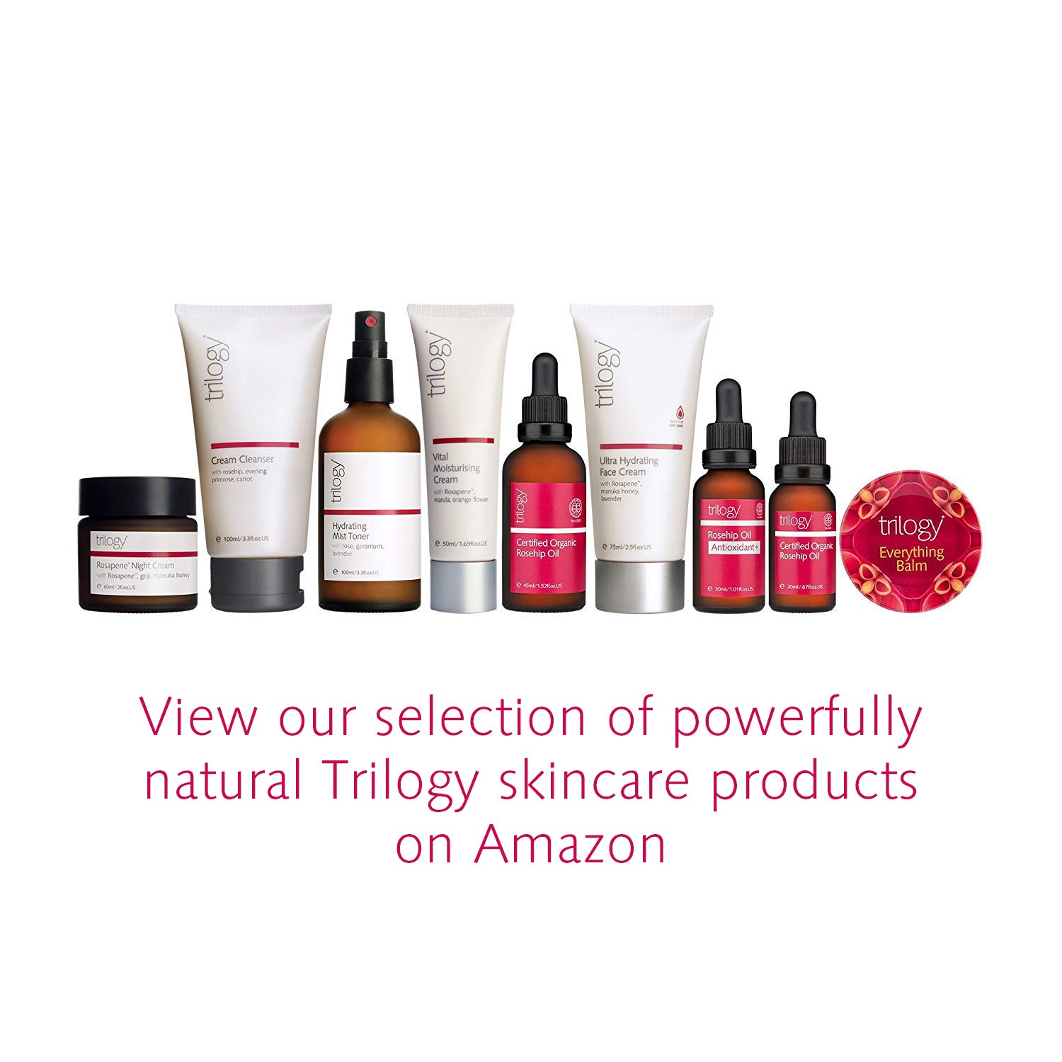 trilogy face products