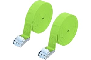 PATIKIL 1" x 20 ft Lashing Strap with Buckles, 2 Pcs Cam Buckle Tie Down Straps Adjustable Heavy Duty Secure Cinch Straps Up 
