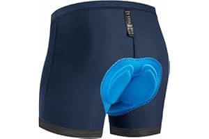 qualidyne Men's Cycling Underwear 4D Padded Bike Shorts MTB Liner Bicycle Undershorts Biking Underpants Breathable