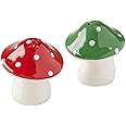 Design Imports DII Ceramic Salt & Pepper Shaker Set, Mushrooms