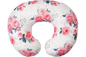 wirein Nursing Pillow Cover, Soft Stretchy Removable Slipcover for Breastfeeding Pillows,Comfortable Nursing Pillow Case for Infant Baby Boys Girls Newborn,Floral