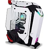 KEDIERS C650 PC Case - ATX Tower Gaming Computer Case with Tempered Glass,White