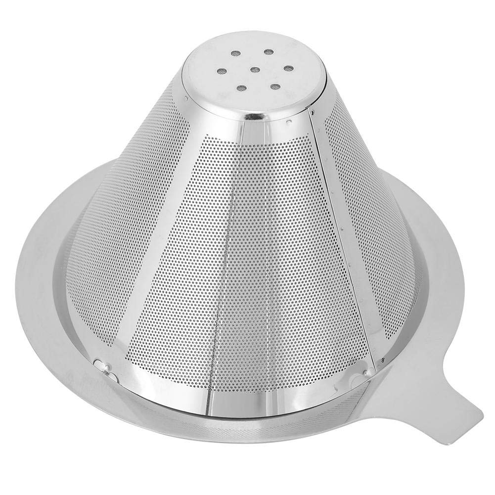 Stainless Steel Coffee Filter, 3.9 Inch Household Coffee Filter Cup for Pour Over Coffee Dripper Filtering Tool