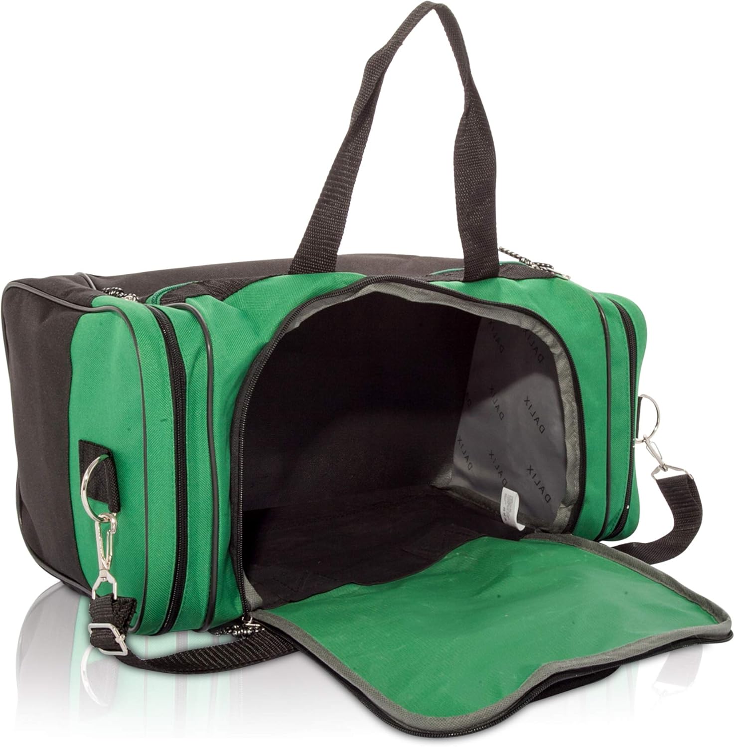  | 17" Blank Duffle Bag Duffel Bag Travel Size Sports Durable Gym Bag (Green) | Sports Duffels