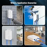 YuanLey Outdoor Gigabit PoE Extender 1-3 Out IP66 Waterproof VLAN 100m Repeater view 7