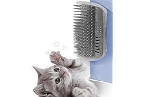 PROWITHLIN 2 Pack Wall Corner Cat Groomer, Massage Combs for Short & Long Fur - Face Scratcher and Softer Massager Toy for Kittens and Puppies
