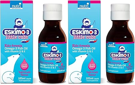 Eskimo 3 Little Cubs Omega 3 Fish Oil Tutti Frutti With Vitamin D E 105ml By Nutri Advanced Amazon De Drogerie Korperpflege