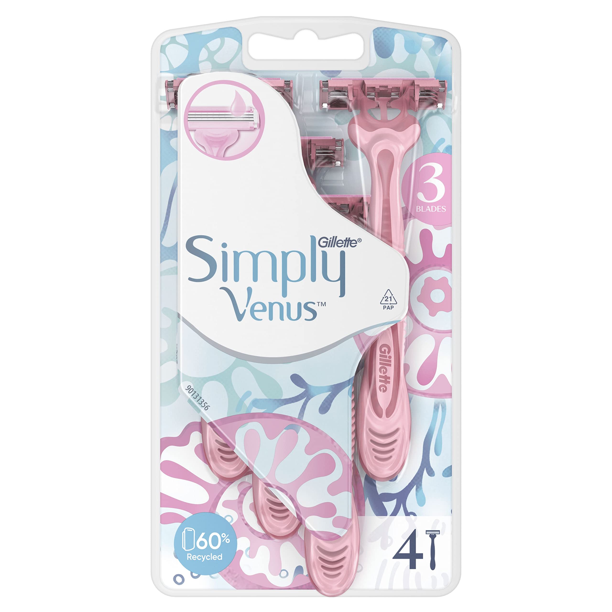Venus - Simply3 Disposable Razors for Women - 4 Pieces