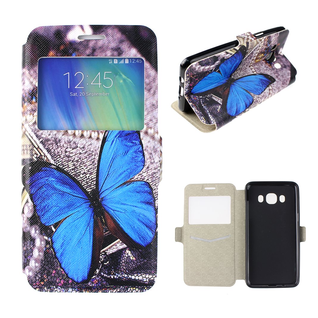 Funda Samsung Galaxy J PU Cuero TPU Inner Carcasa HuaForCity® Funda Con