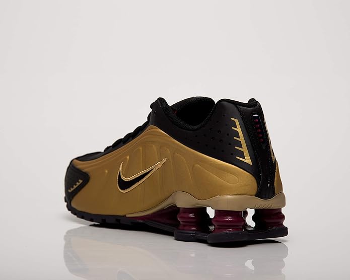 nike shox negro con dorado