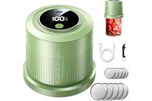 CASAORIGIN Electric Mason Jar Vacuum Sealer Kit with 10 Canner lids and Can Opener for Regular and Wide Mouth Jars
